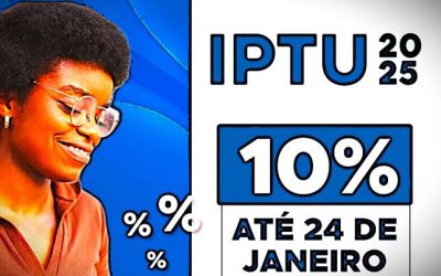 Prefeitura informa que prazo para contribuinte pagar IPTU com 10% de desconto termina na próxima sexta-feira